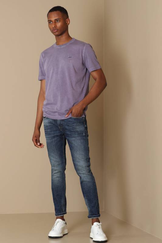 Sarder Mens Basic T - Shirt Purple - 5