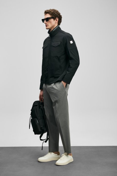 Scott Men's Coats Black - LUFIAN
