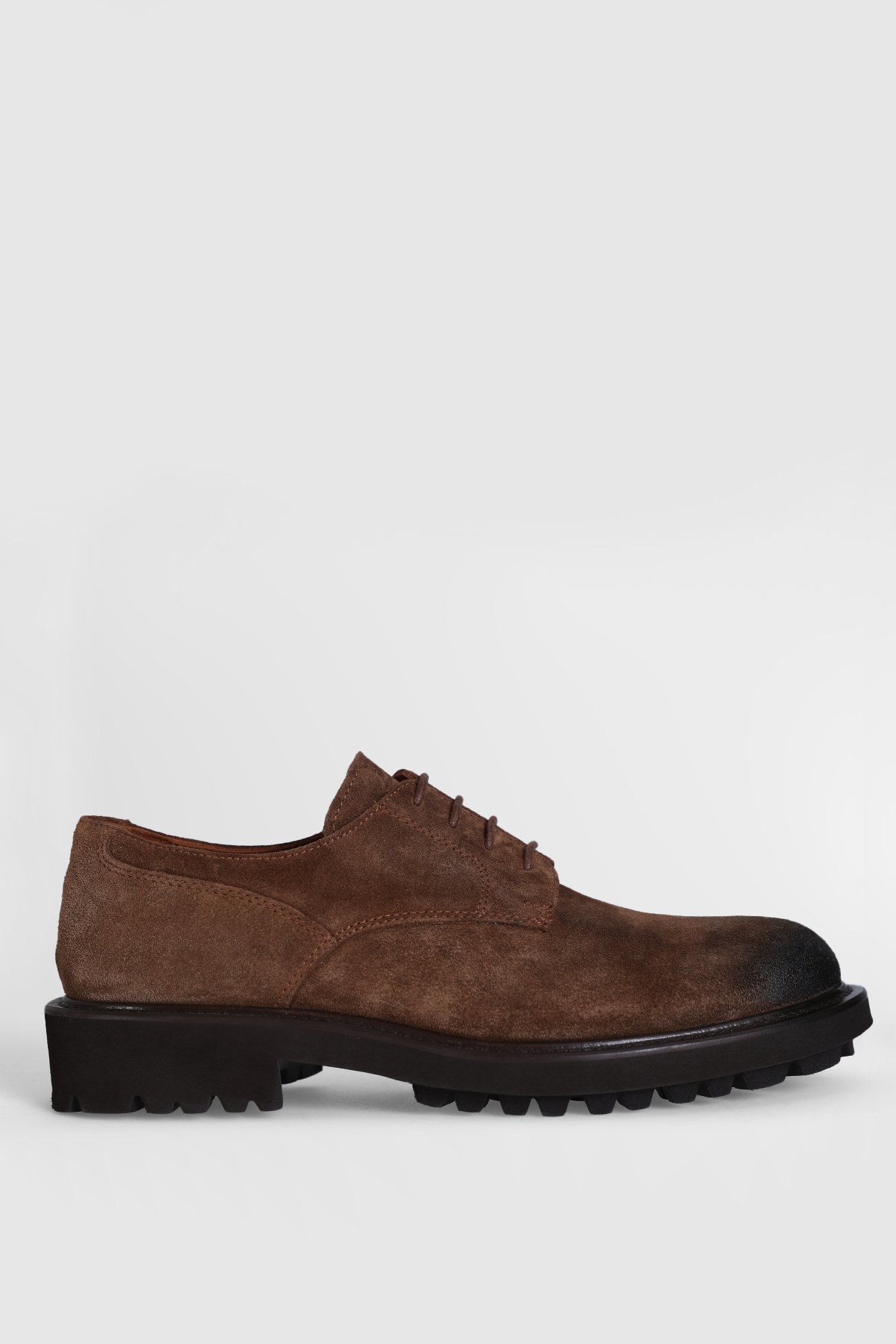 Scott Men's Leather Shoes Camel Hair - LUFIAN