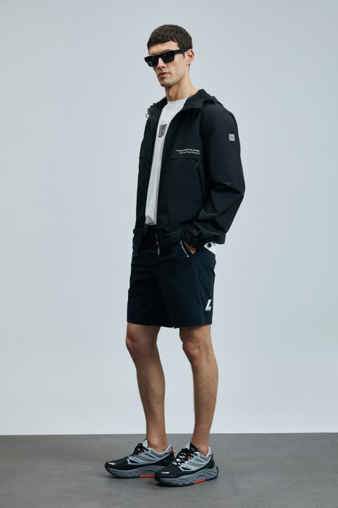 Second Men's Shorts Tracksuit Black - LUFIAN