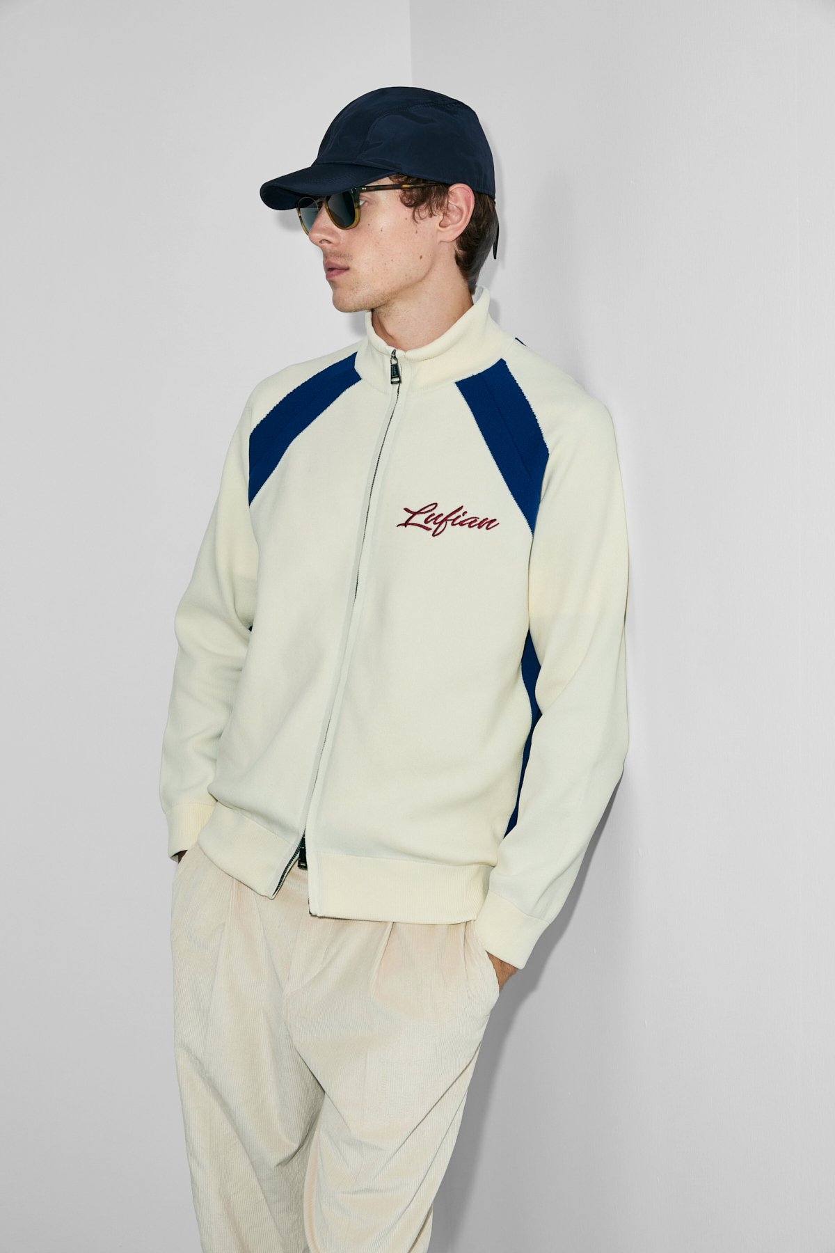 Shıne Men's Cardigan Off White - LUFIAN