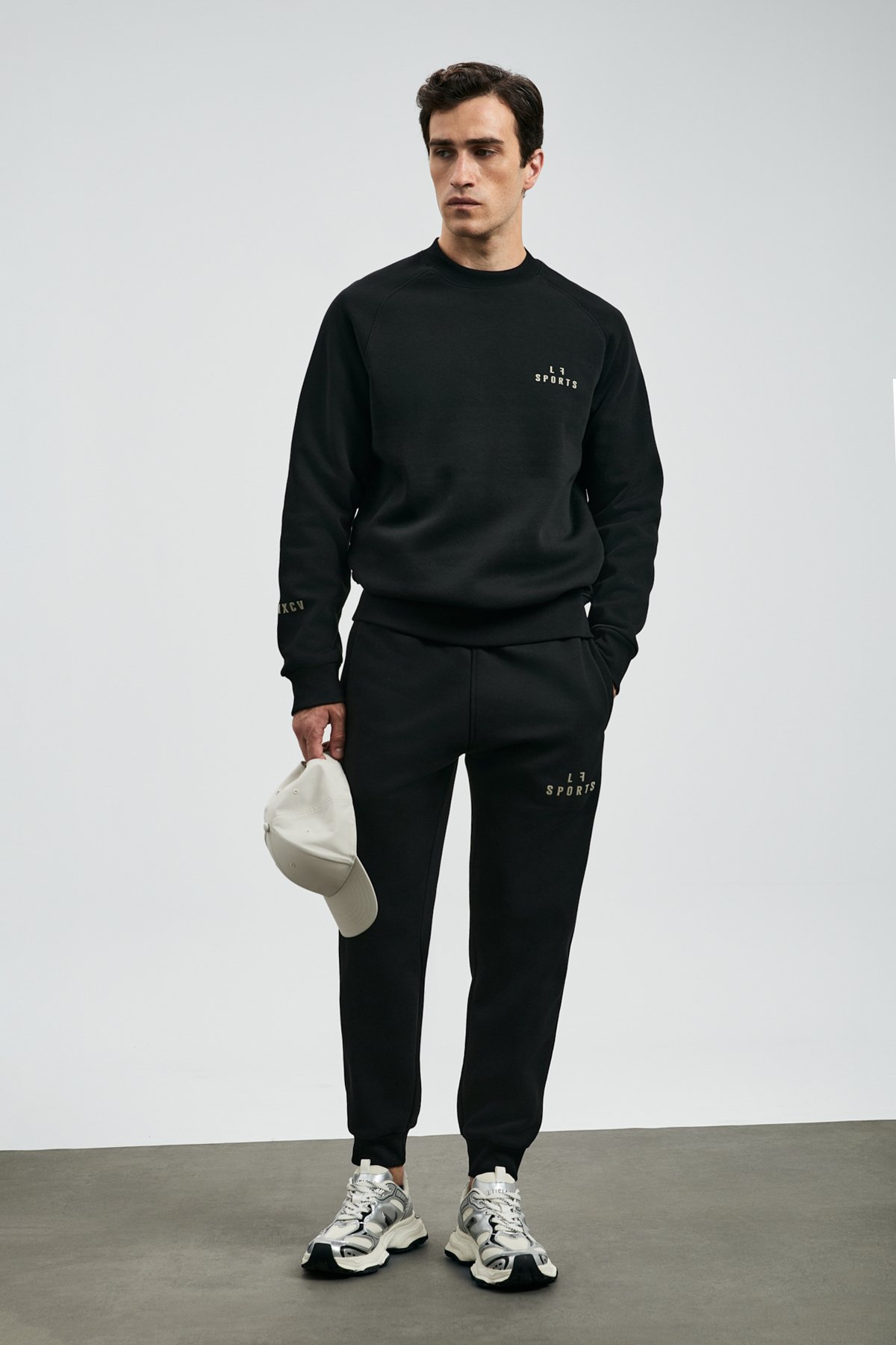 Sıgma Men's Sweatshirt Black - LUFIAN