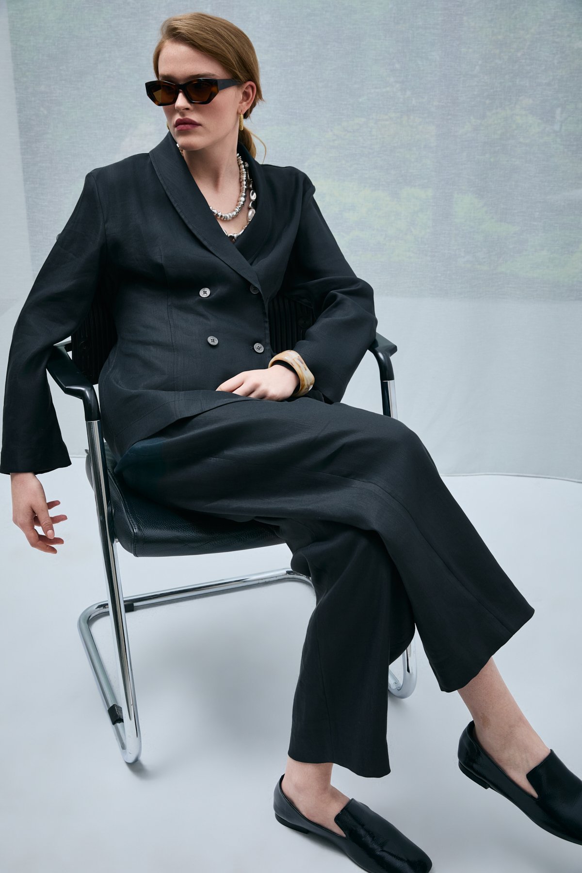Sılvıa Women's Trousers Black - LUFIAN