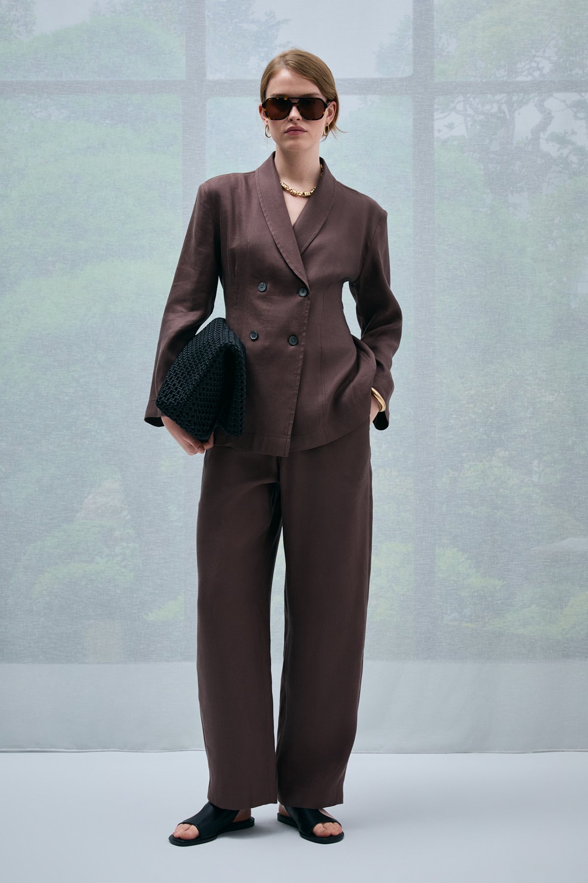 Sılvıa Women's Pants Brown - LUFIAN