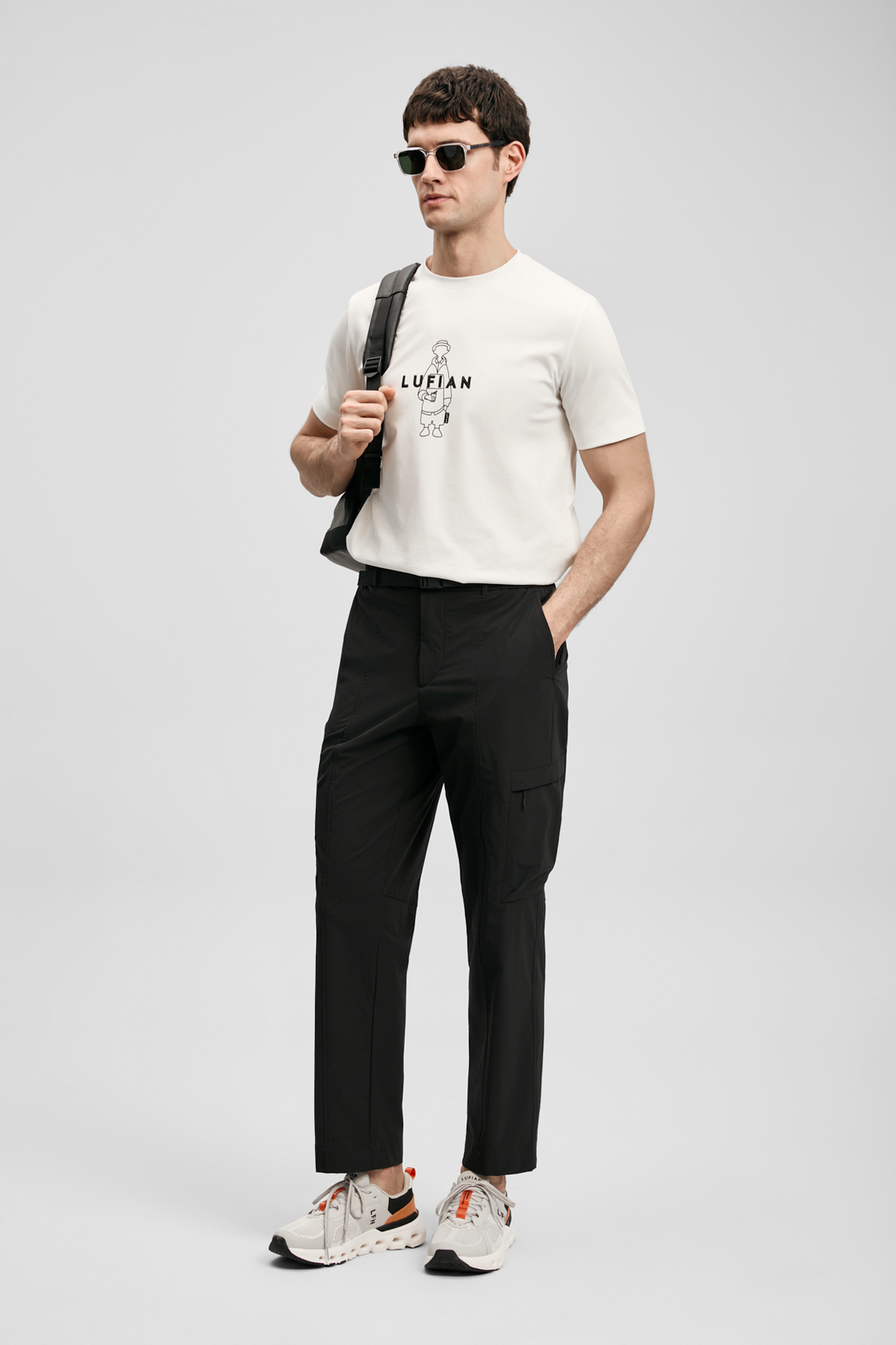 Sımbad Modern Graphic T-Shirt Off White - LUFIAN