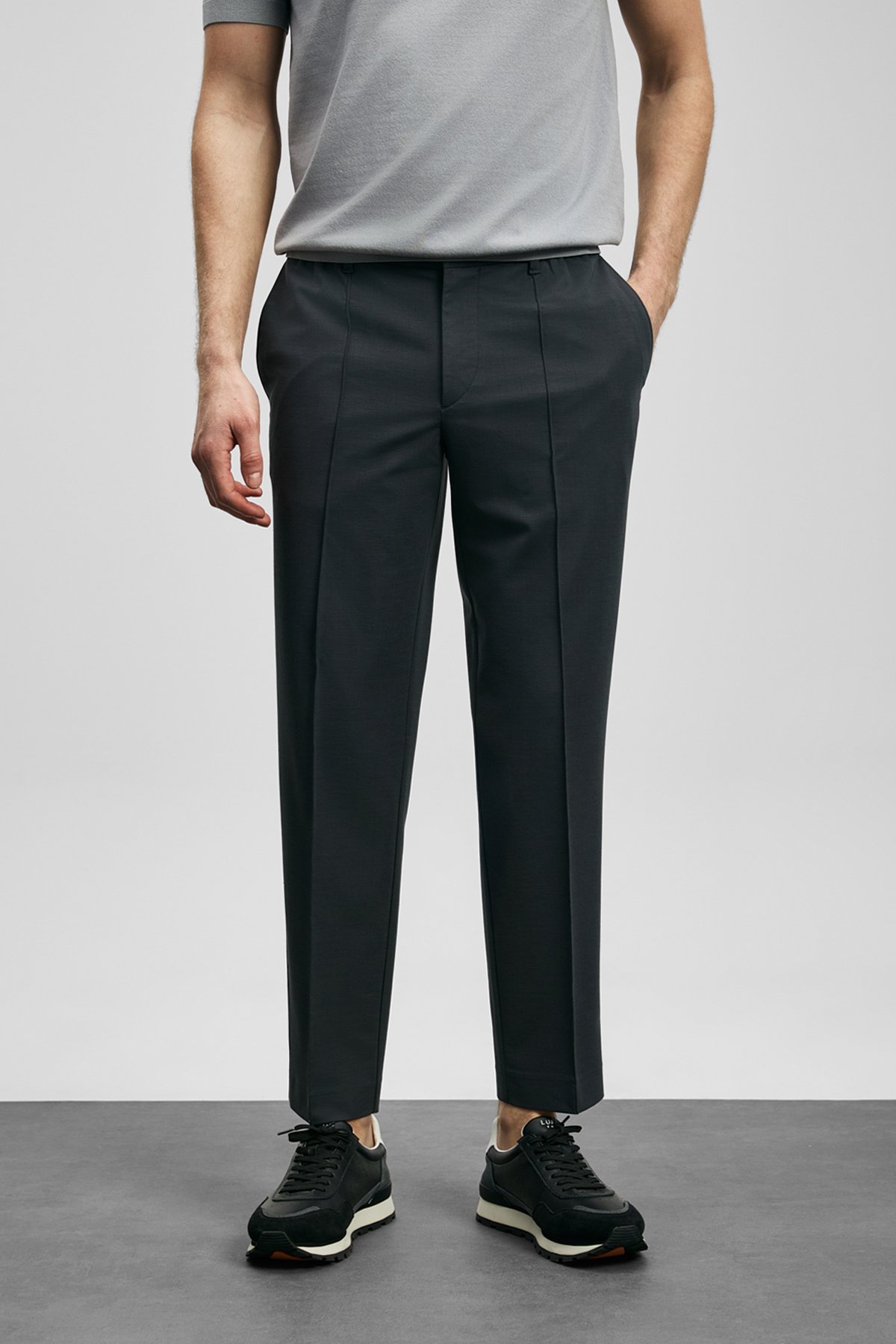 Sımon Jogger Pants Slim Fit Anthracite - LUFIAN (1)