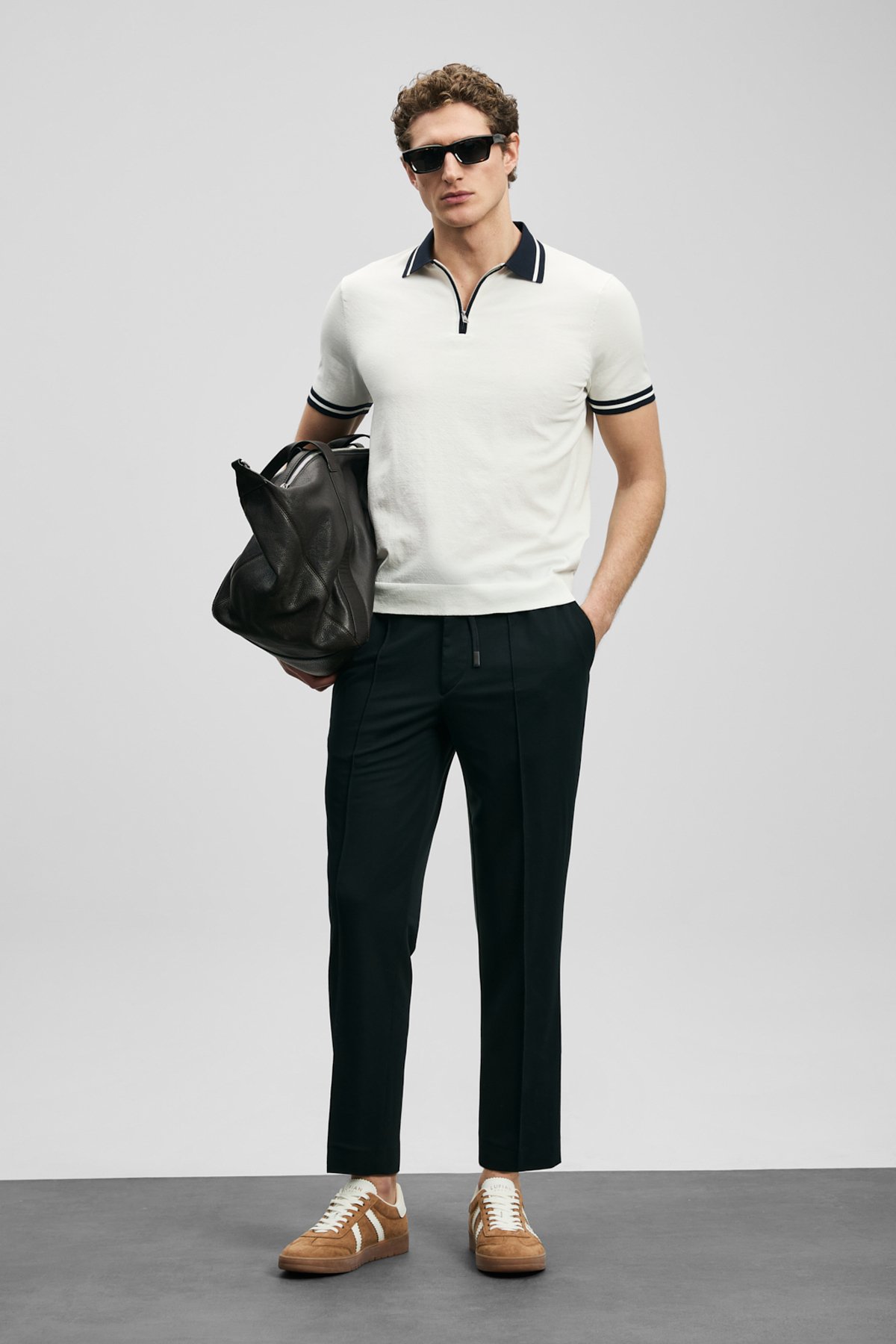Sımon Jogger Pants Slim Fit Navy Blue - LUFIAN