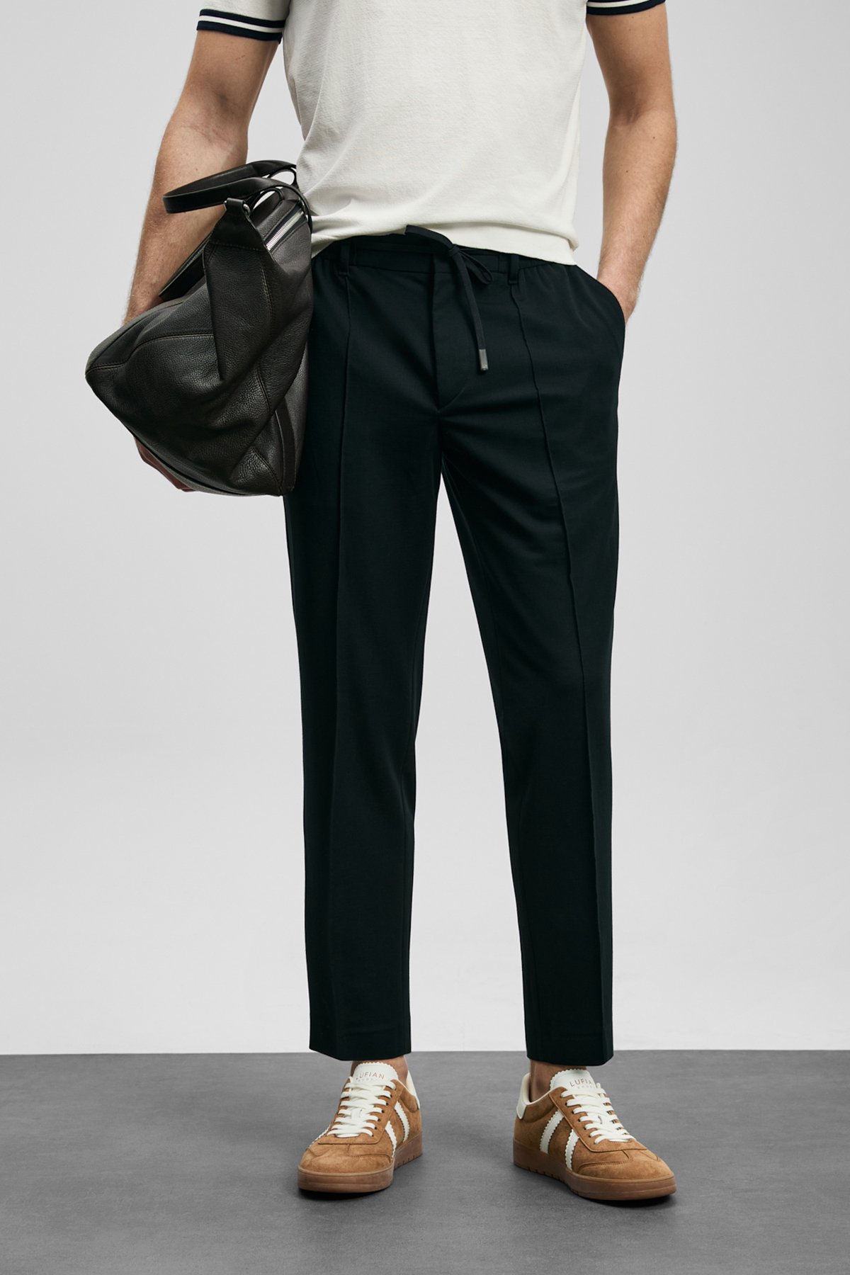 Sımon Jogger Pants Slim Fit Navy Blue - LUFIAN (1)