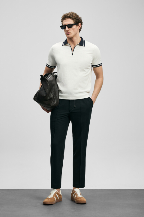 Sımon Jogger Pants Slim Fit Navy Blue - LUFIAN