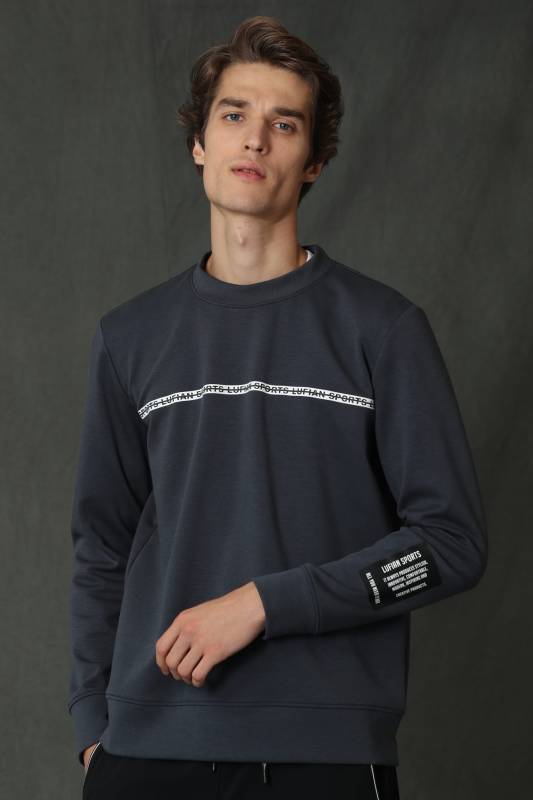 Sımple Male Sweatshirt Anthracıte - 5