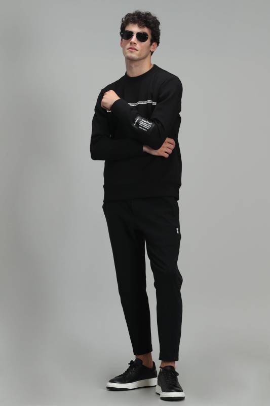 Sımple Male Sweatshirt Black - 2