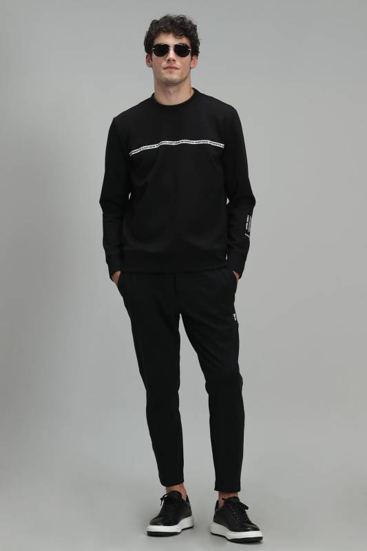 Sımple Male Sweatshirt Black - 4