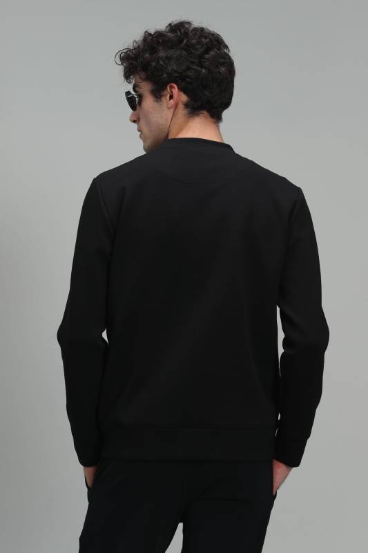 Sımple Male Sweatshirt Black - 6