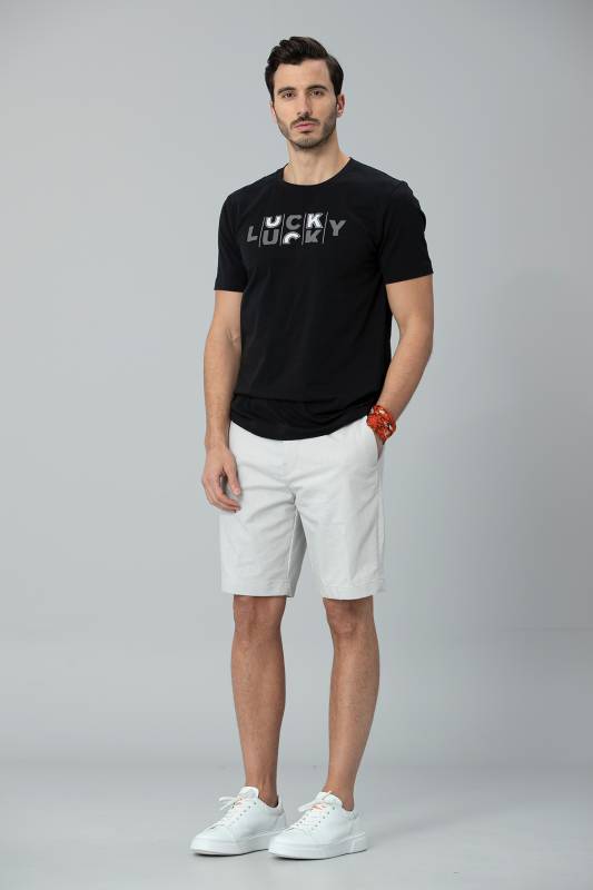 Sipso Sports Mens Chino Shorts Slım Fıt Beıge - 3