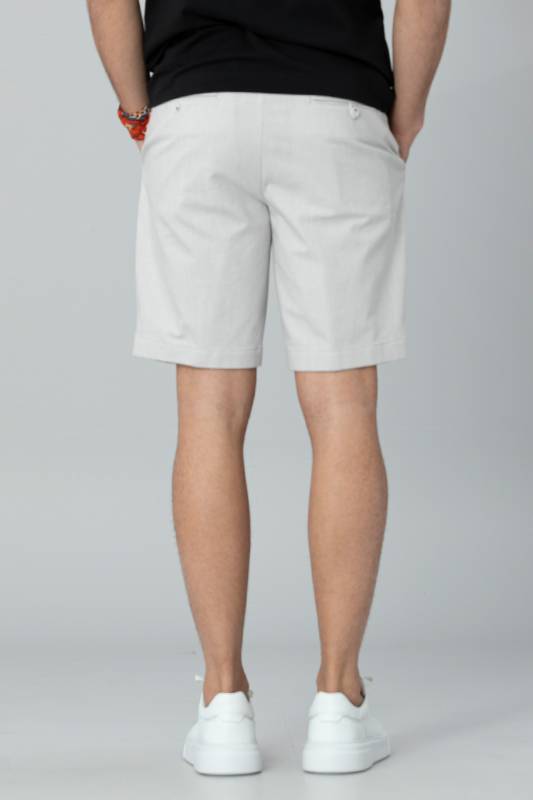 Sipso Sports Mens Chino Shorts Slım Fıt Beıge - 4