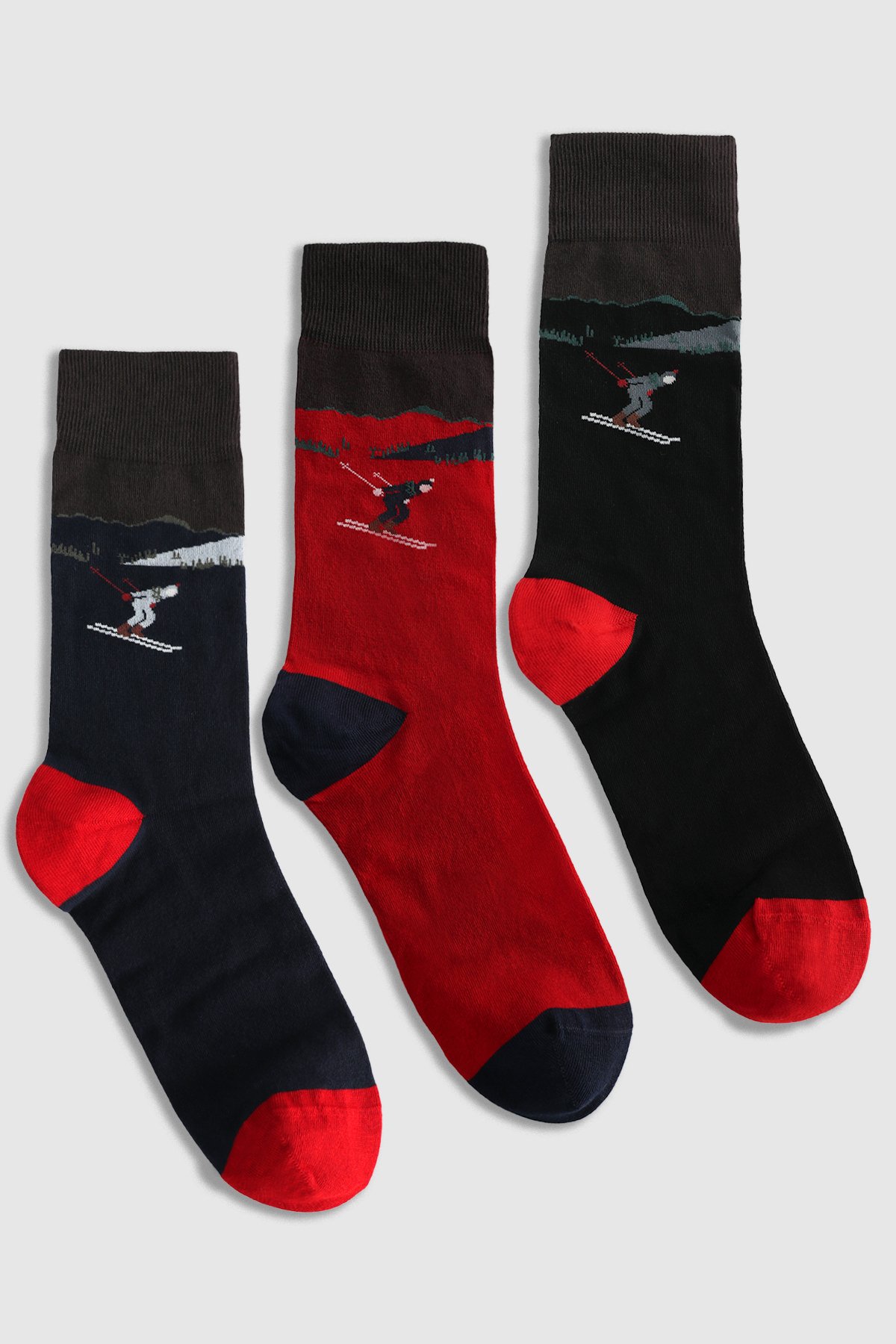 Sky Set of 3 Men's Socks Standard - LUFIAN