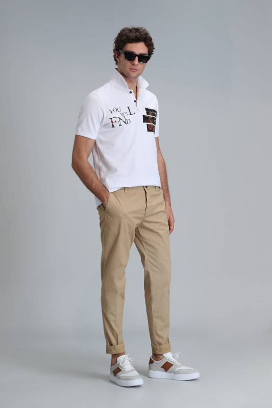 Smart Mens Chino Pants Slım Fıt Camel - 4