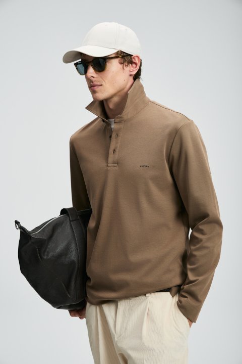 Smart Mens Polo T - Shirt Camel - Lufian