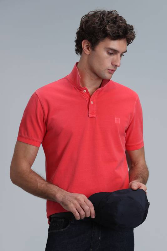 Smart Mens Polo T - Shirt Coral - 3