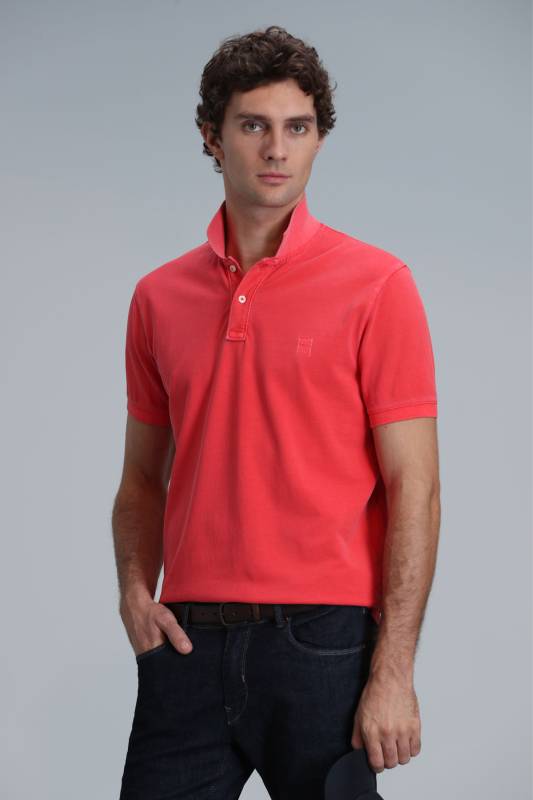 Smart Mens Polo T - Shirt Coral - 5