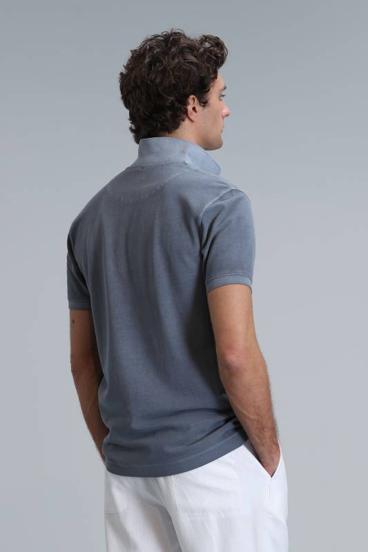 Smart Mens Polo T - Shirt Dark Grey - 6