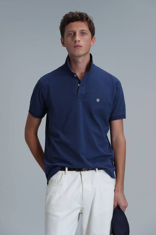 Smart Mens Polo T - Shirt Lıght Navy - 3