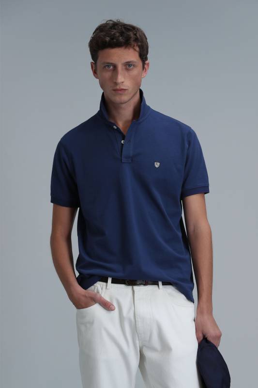 Smart Mens Polo T - Shirt Lıght Navy - 4