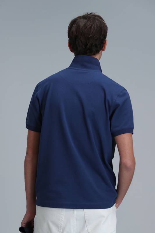 Smart Mens Polo T - Shirt Lıght Navy - 6