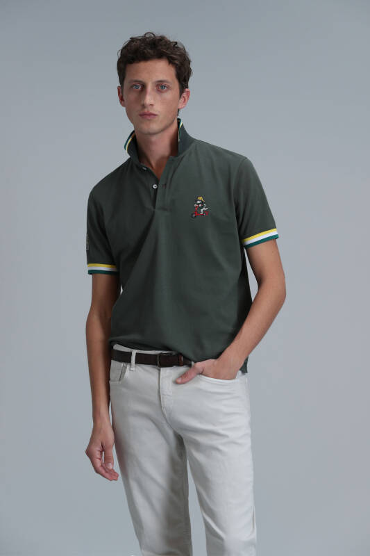 Smart Mens Polo T - Shirt Olıve - 1