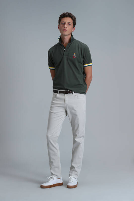 Smart Mens Polo T - Shirt Olıve - 2