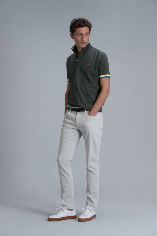 Smart Mens Polo T - Shirt Olıve - 4