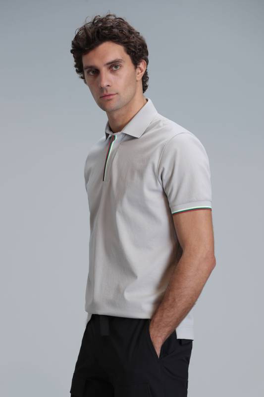 Smart Mens Polo T - Shirt Stone - 5