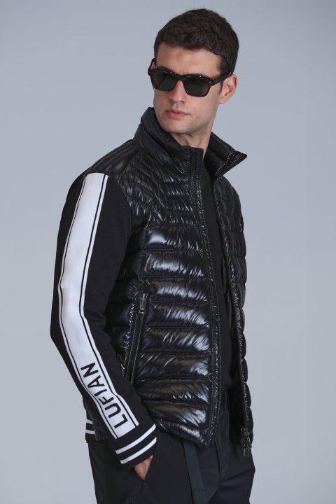 Snow Goose Down Men's Coat Black - LUFIAN