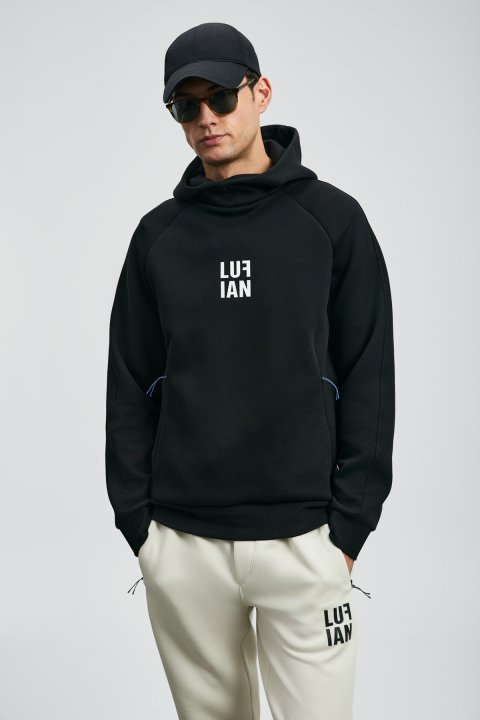 Snow Men's Sweatshirt Black - LUFIAN