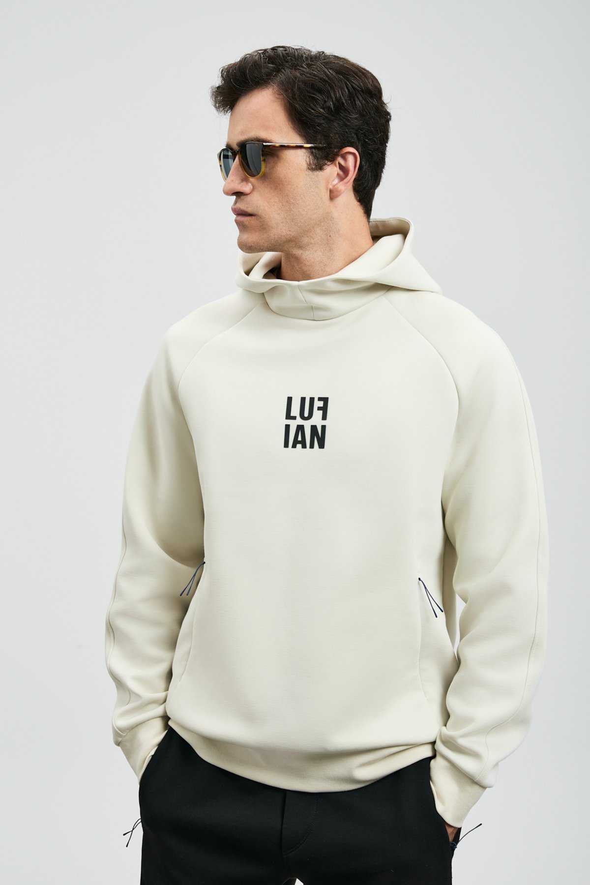Snow Men's Sweatshirt Off White - LUFIAN