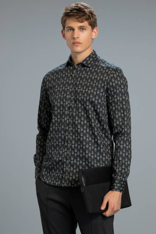 Sofia Mens Smart Shirt Slım Fıt Black - 2