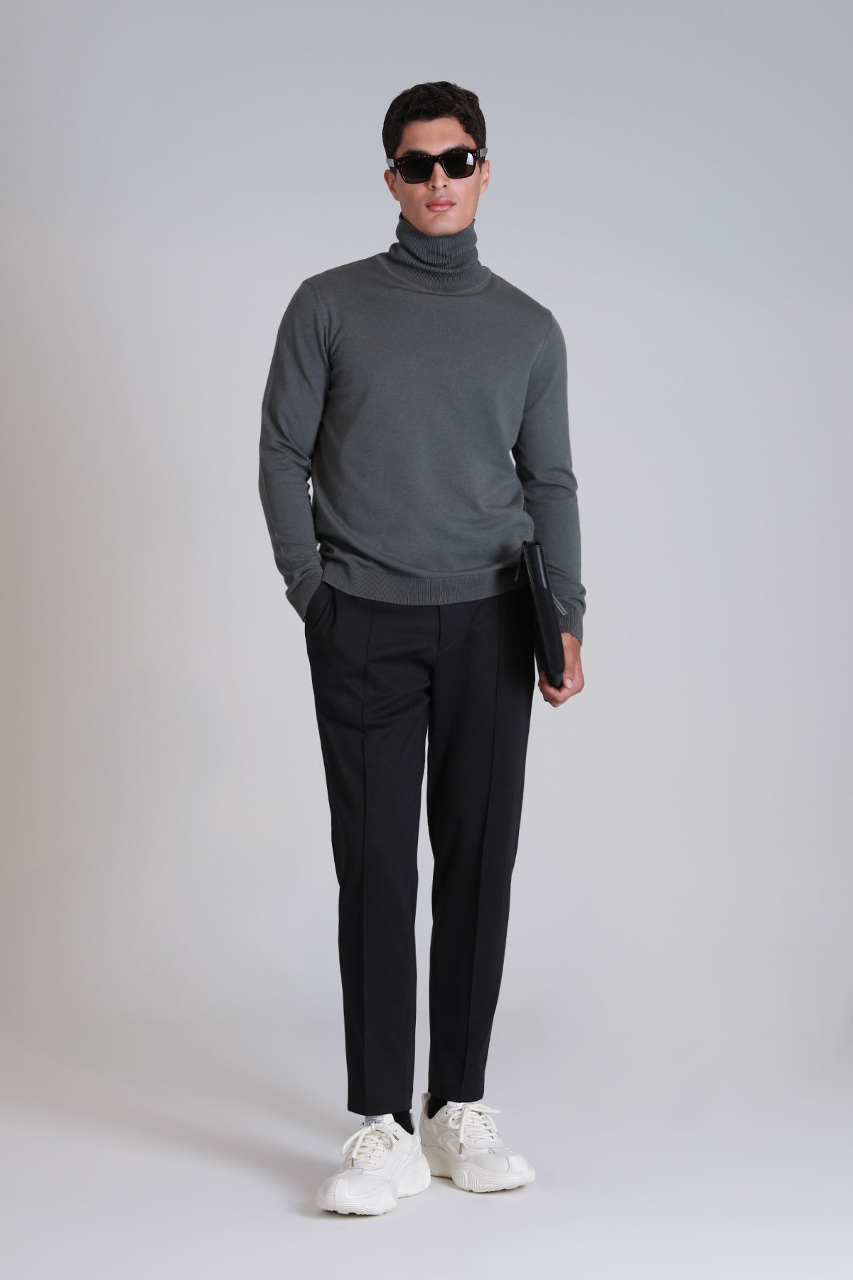 Soıl Men's Sweater Khaki - LUFIAN (1)