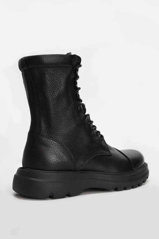 Soldato Mens Leather Bot Black - 2