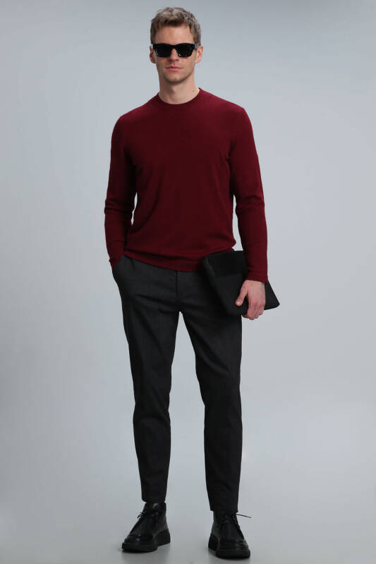 Speed Mens Sweater Burgundy - 2