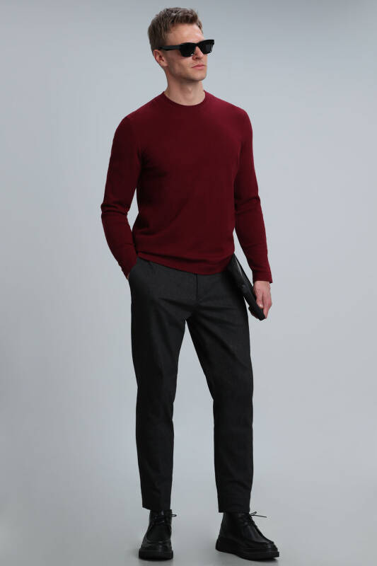 Speed Mens Sweater Burgundy - 4