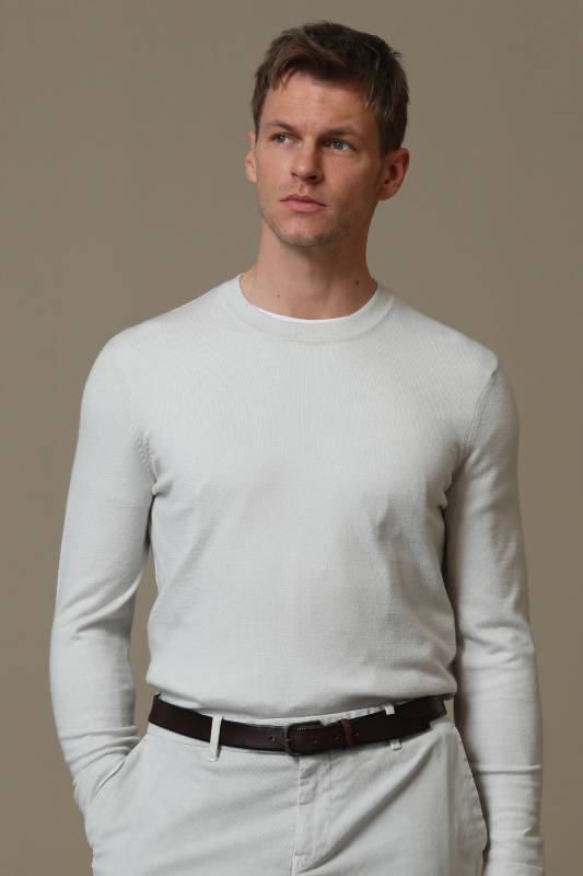 Speed Mens Sweater Ecru - 3