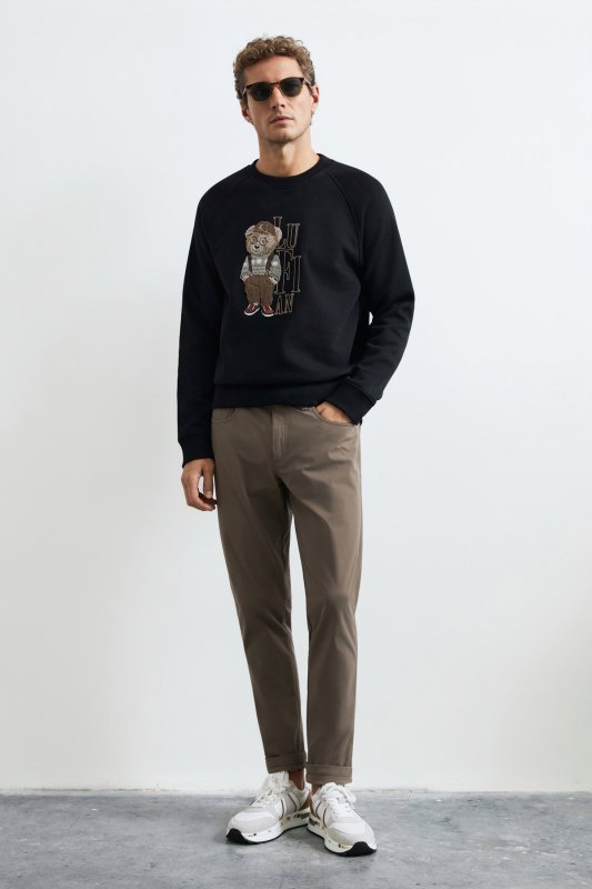 Sports 5 Pocket Mens Pants Slım Fıt Soıl