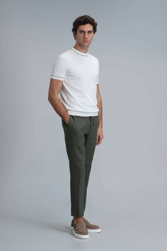 Sports Mens Chino Pants Slım Fıt Green - 1