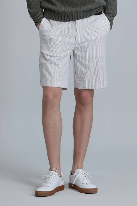 Sports Mens Chino Shorts Slım Fıt Beıge - 2