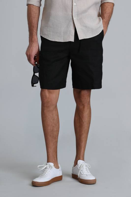 Sports Mens Chino Shorts Slım Fıt Black - 2