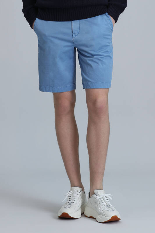 Sports Mens Chino Shorts Slım Fıt Blue - 2