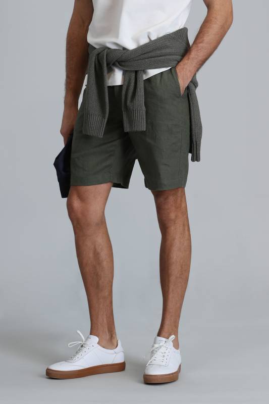 Sports Mens Chino Shorts Slım Fıt Green - 2