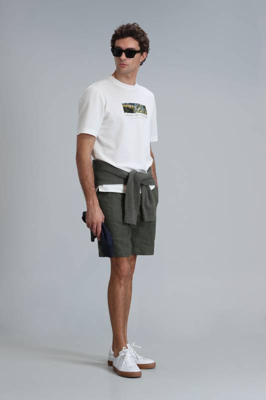 Sports Mens Chino Shorts Slım Fıt Green - 4