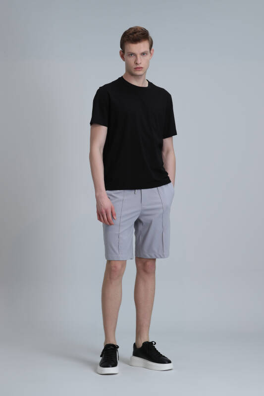 Sports Mens Chino Shorts Slım Fıt Grey - 4