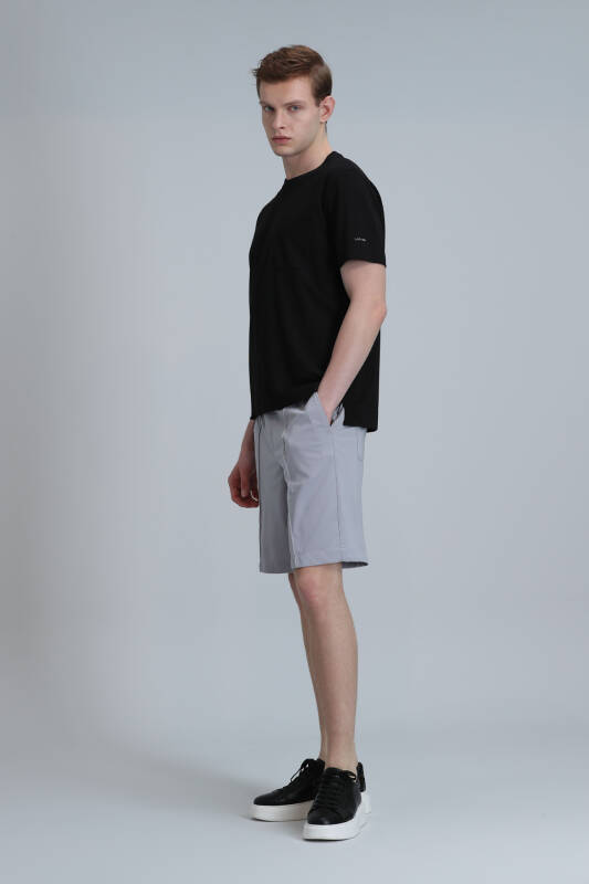 Sports Mens Chino Shorts Slım Fıt Grey - 5